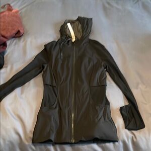 lulu lemon black nylon hoodie